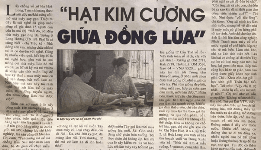 "Hạt kim cương" giữa đồng ruộng