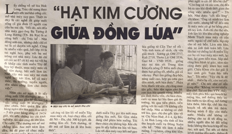 "Hạt kim cương" giữa đồng ruộng