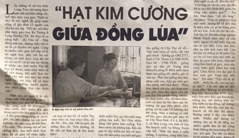 "Hạt kim cương" giữa đồng ruộng